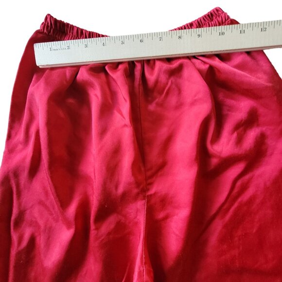 Victoria's Secret Red XS Womens PJ Set Button Up Top Brushed Cotton VTG Festive - Picture 16 of 16